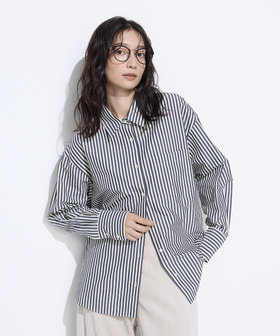 オーガニックキュプラ混 ストライプシャツ（21-04HM04-205）｜コムサ