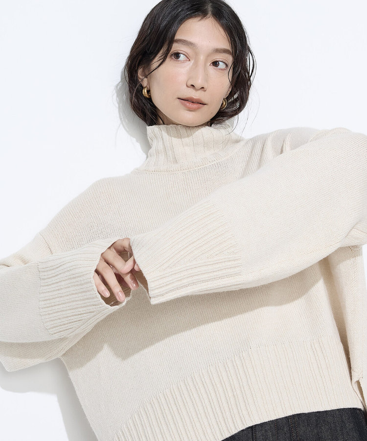 天竺編 ハイネックニットプルオーバー（21-05IM06-205）｜コムサ