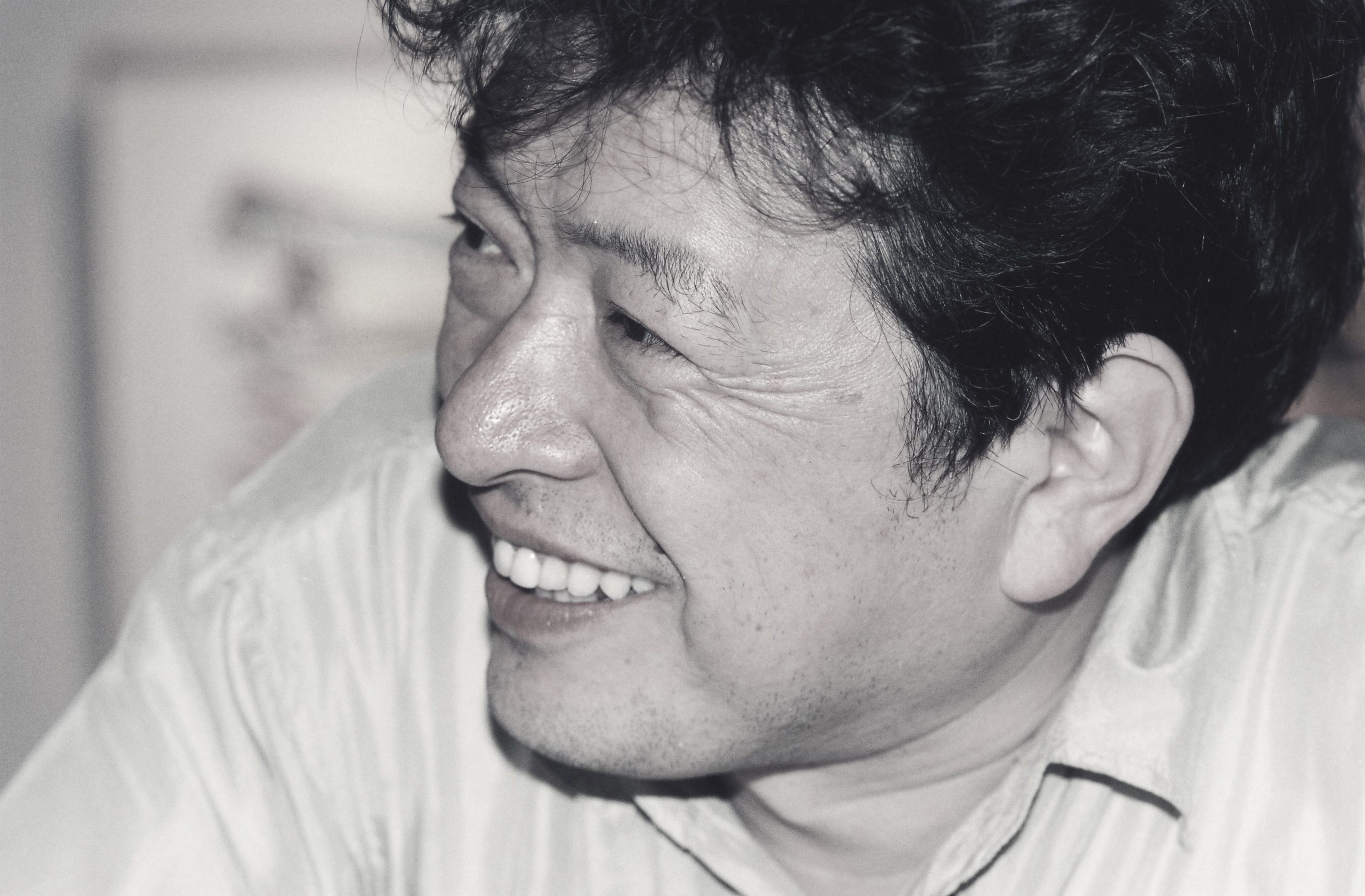 堀越千秋「ニース」1988年 カルトレにアクリル・オイルパステル 額装済