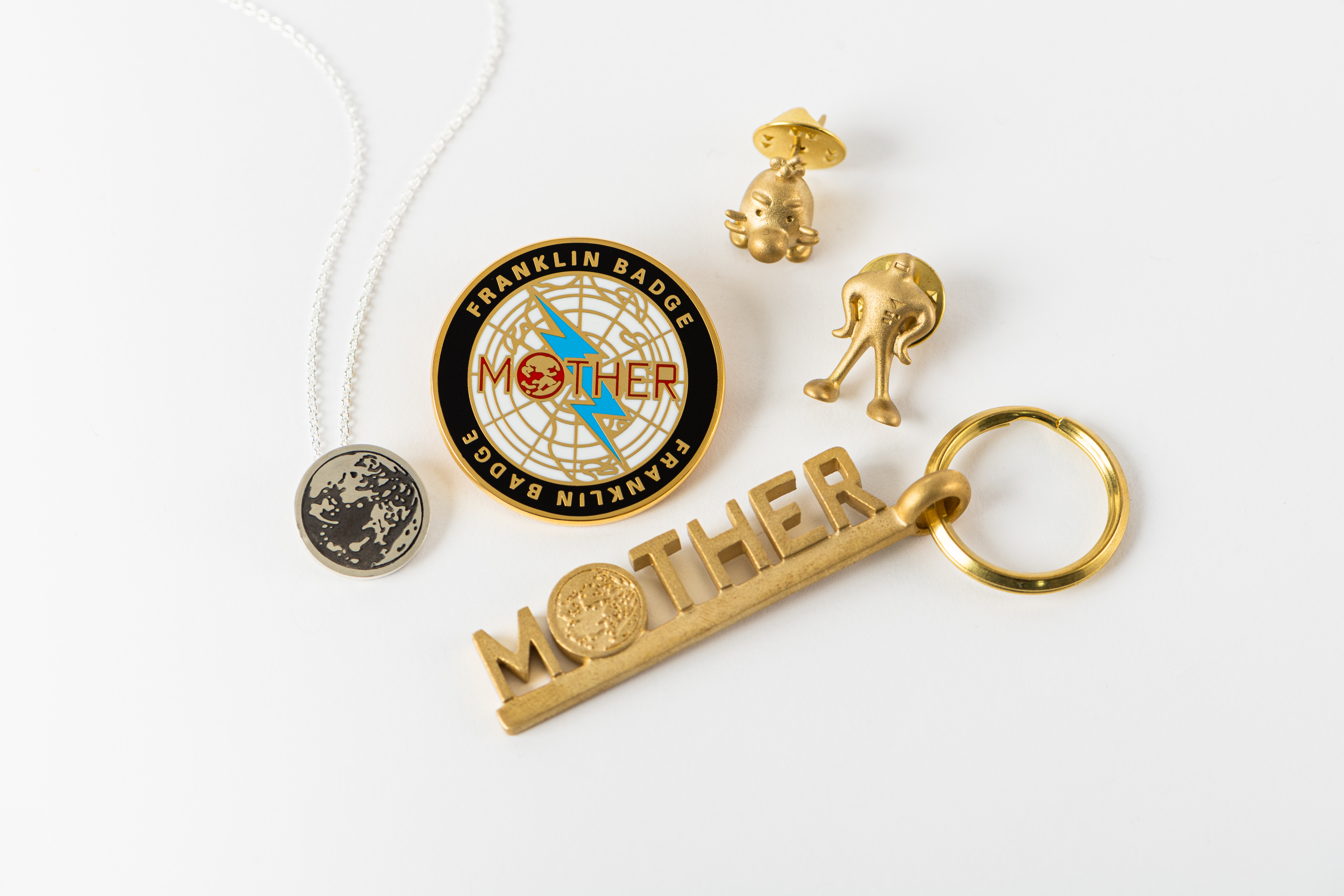 MOTHER」のグッズ第2弾！ 「フランクリンバッヂ」や「どせいさんの