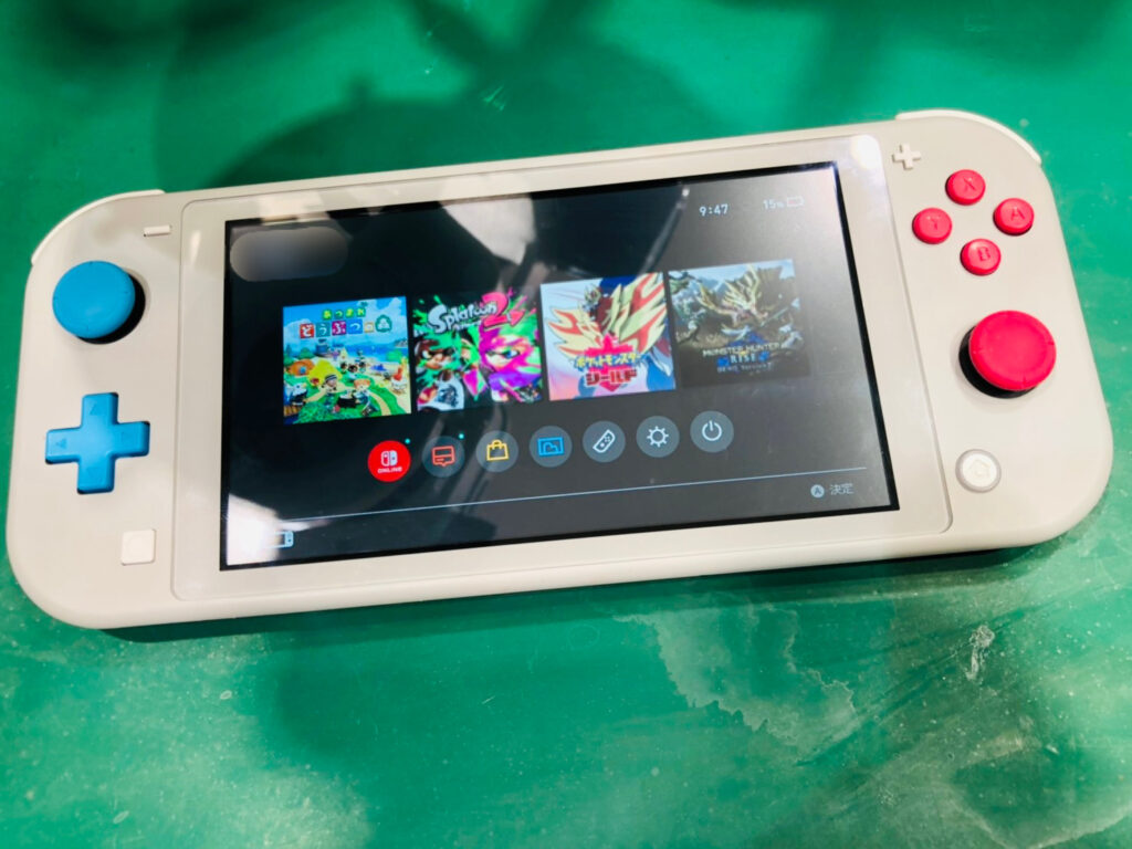 修理】スイッチライトの液晶画面が割れて映らない場合の対処法