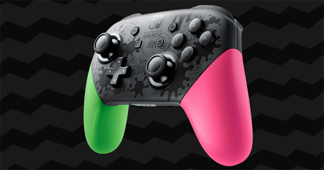 スプラトゥーン2特別デザインのSwitch本体同梱版・PROコン・JOYコン
