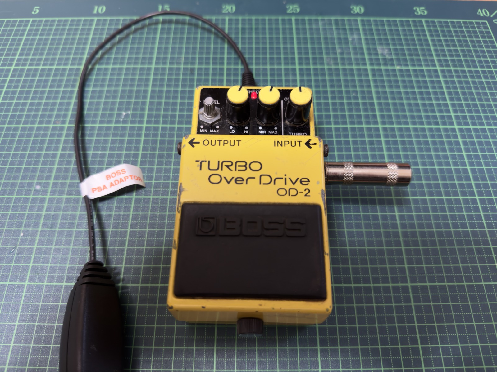 BOSSのOD-2をPSA電源対応へ改造する - がんばれジャズマスター