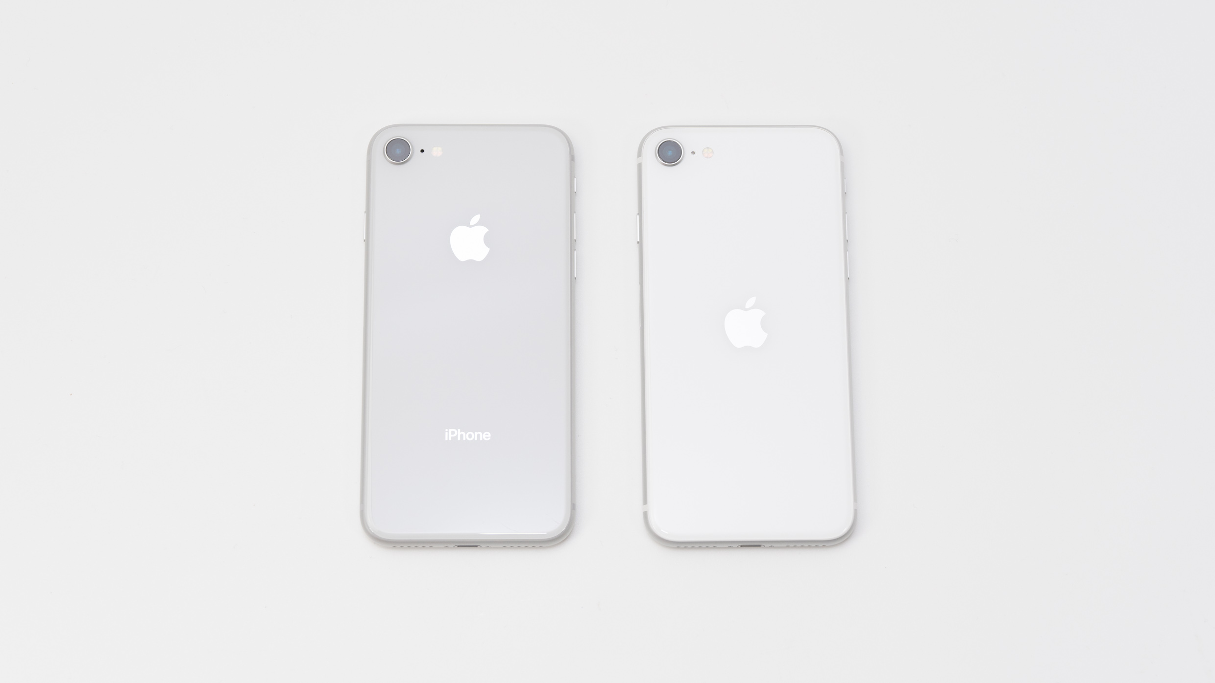 iPhone SE（2世代目）とiPhone 8の見た目の細かい違いを比較。Apple