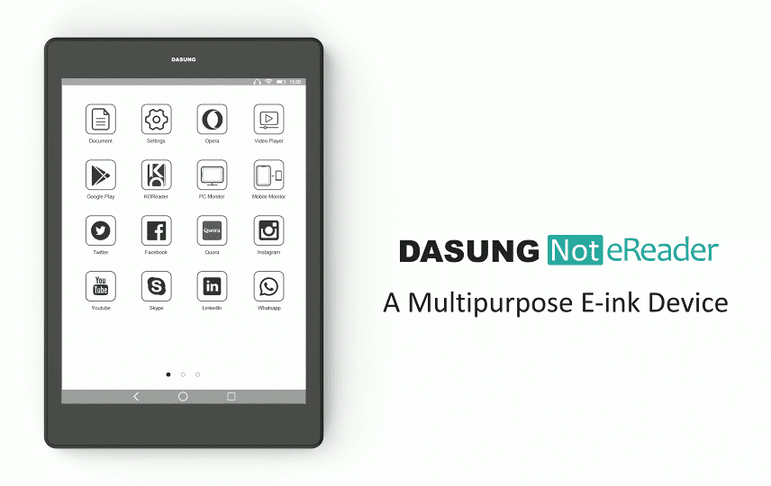 実用性高い。 DASUNG「Not-eReader」はモニターにもなるE-ink Android
