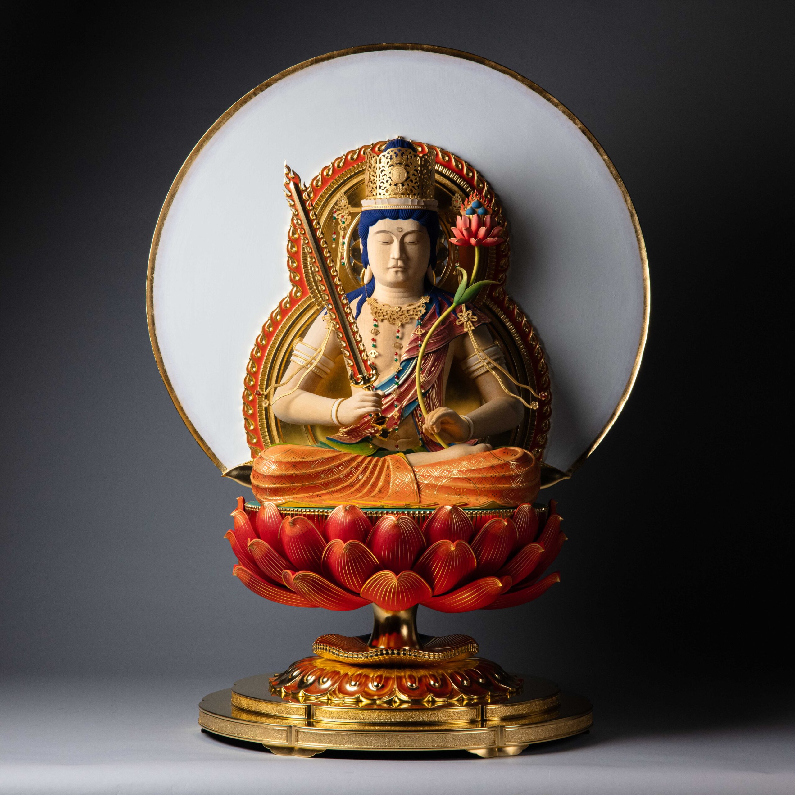 虚空蔵菩薩完成です。 | 京都の仏師 宮本我休（GAKYU ガキュウ）