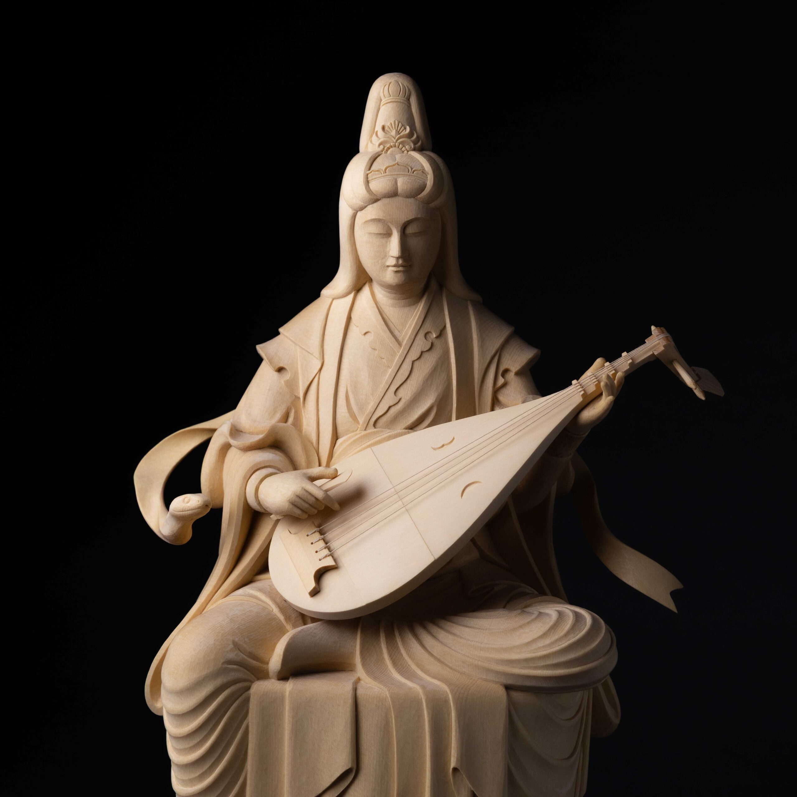 弁財天像が完成しました。 | 京都の仏師 宮本我休（GAKYU ガキュウ）