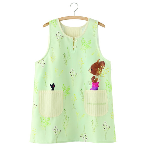 すてきな先生N.Book2026|くまのがっこうボタニカルブーケエプロン M