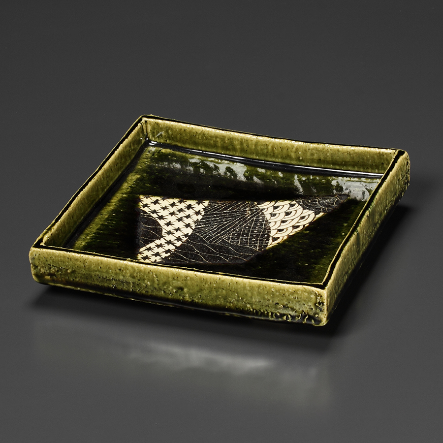 山口 真人 織部四方鉢 (YMA0005 ) | ギャラリーラボ