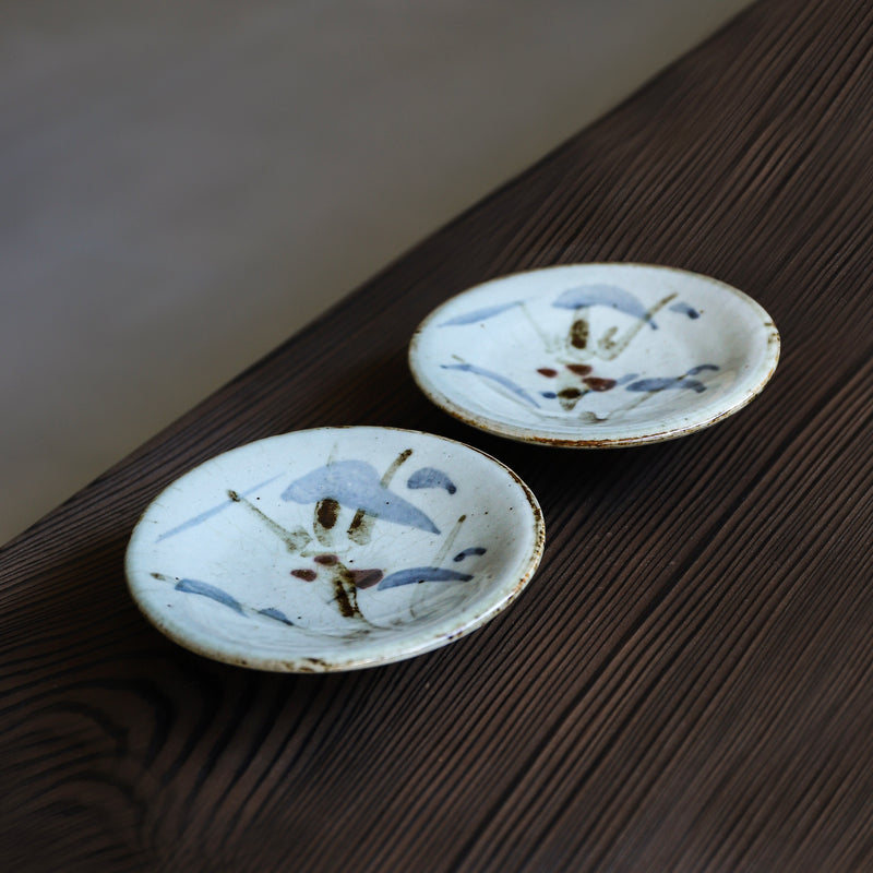 河井寛次郎 棟方志功箱 草花紋磁皿 6客揃 – Gallery Nisui