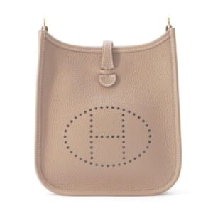 エルメス エブリンTPM ロング エトゥープ/ブルーインディゴ トリヨン