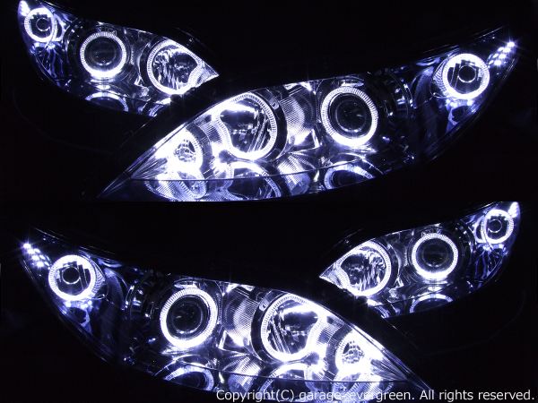 美品□HID付 RR1～4エリシオン前期中期イカリングヘッドライトEG