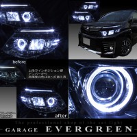 ZRR80系ヴォクシー□VOXY□白色LED&イカリング ヘッドライトEG