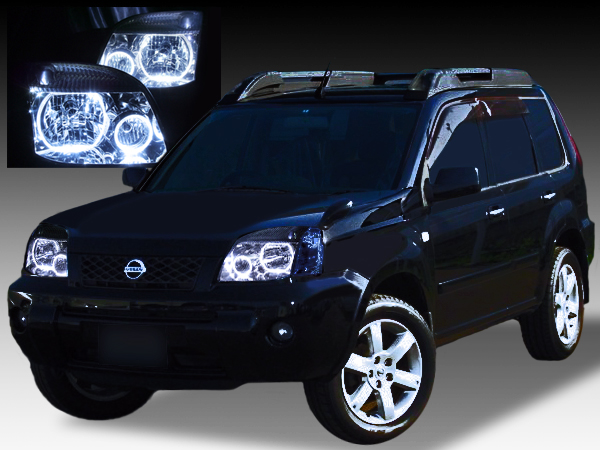 T30系 エクストレイルX-TRAIL ドレスアップヘッドライト クリスタル&4