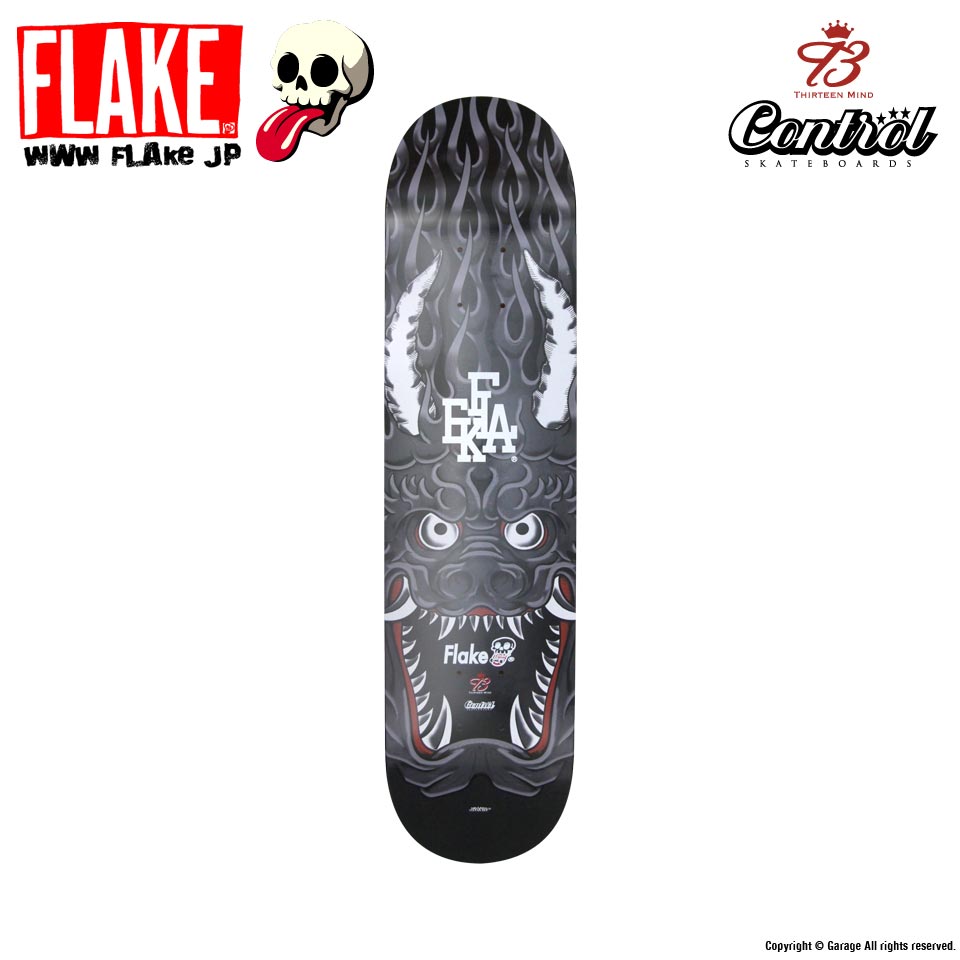 FLAKE x 13mind x CONTROL ONI KIDS 7.5 x 31.125 スケートボード