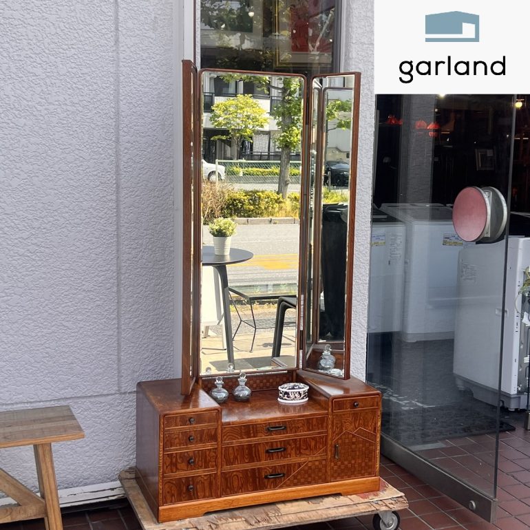 ブラウン木製ドレッサー・鏡台 机のみ（RAMさん専用） ブラウン木製