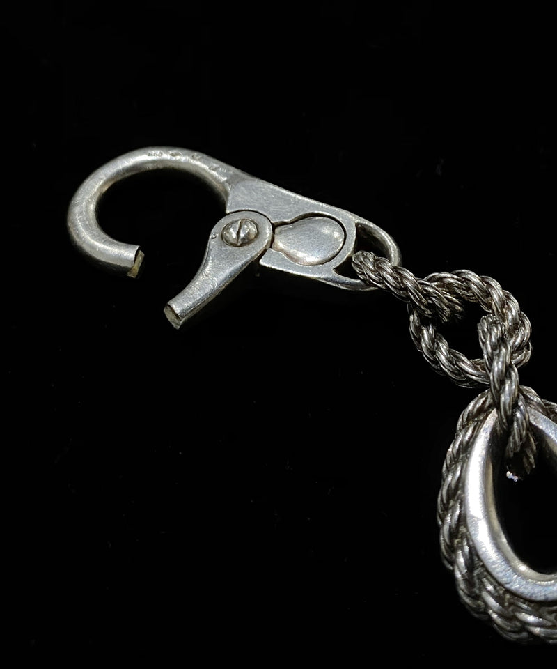 Vintage HERMES / 70's Woven Chain Key Ring ヴィンテージエルメス