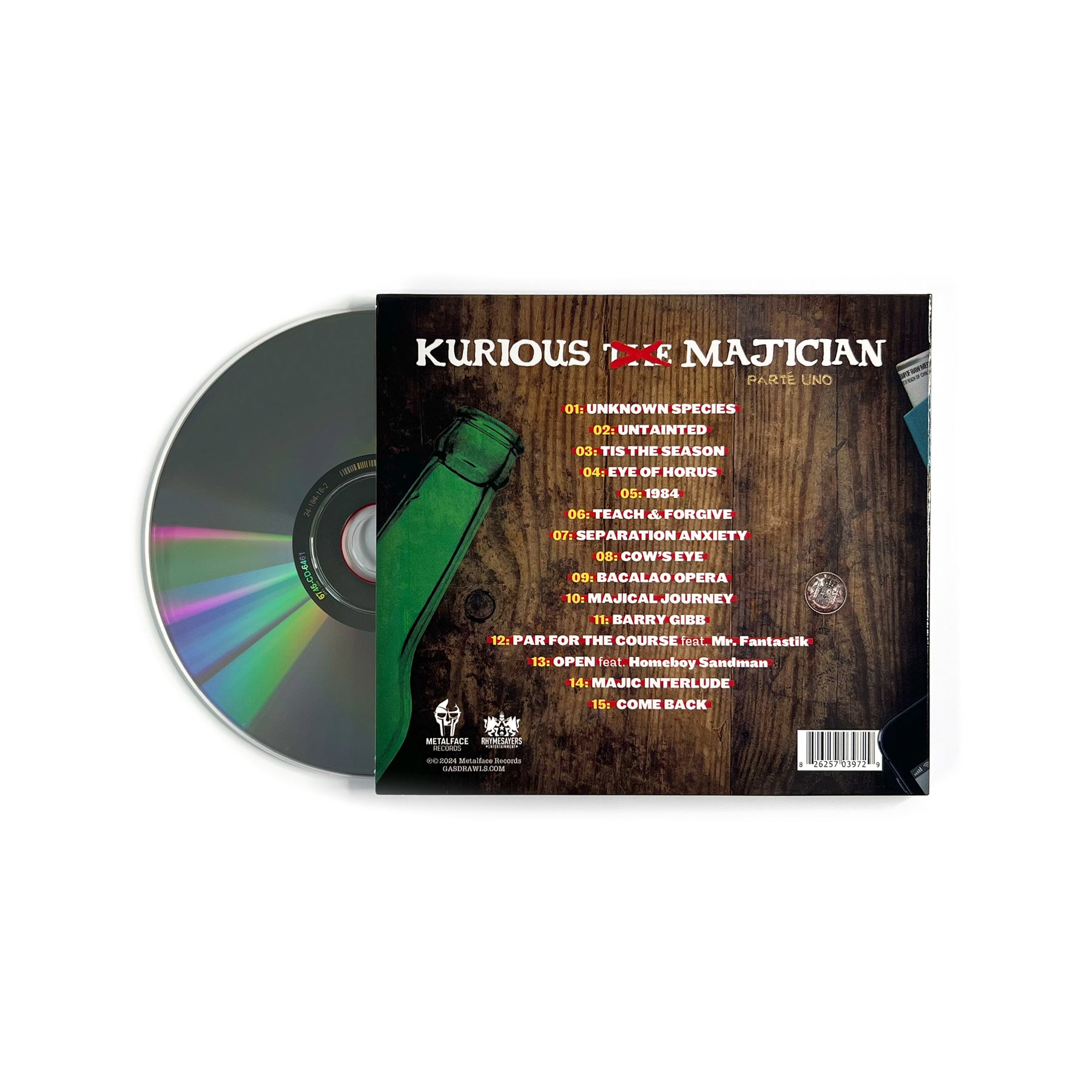 Kurious - Majician (CD) – GAS DRAWLS