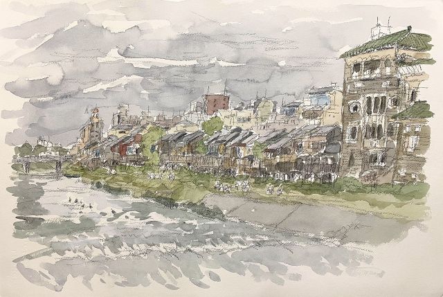 町並彩歩～伊藤 隆のスケッチ～ 近畿地方の風景（京都）