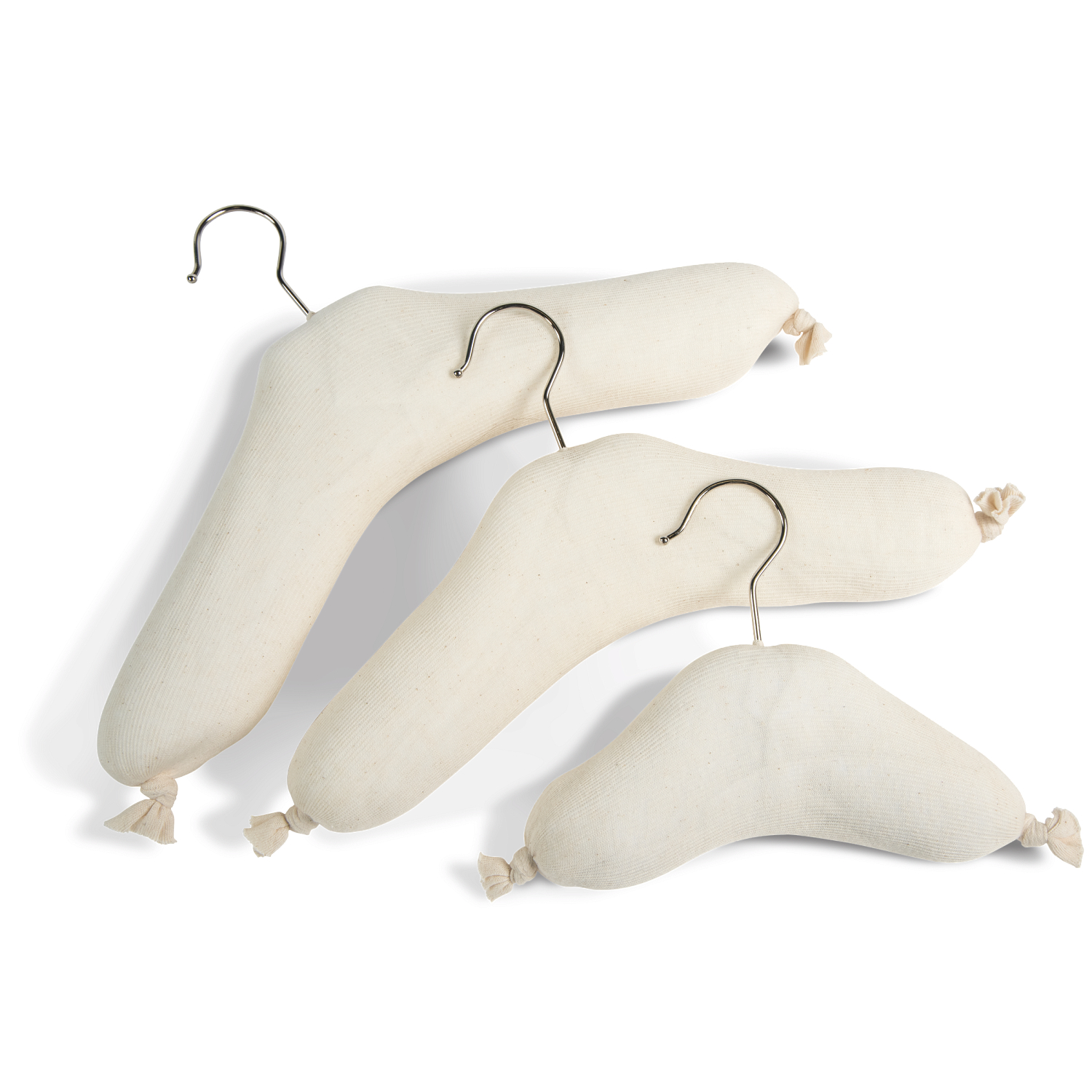 Hangerbee Polypropylene Core Padded Hanger with Chrome Hook