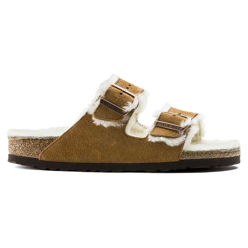 Women's Arizona Shearling Sandal - Mink - Regular/Medium – Gazelle