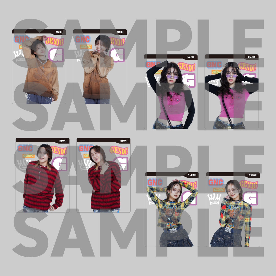 クリアトレーディングカード (全14種類ランダム) – GENIC STORE