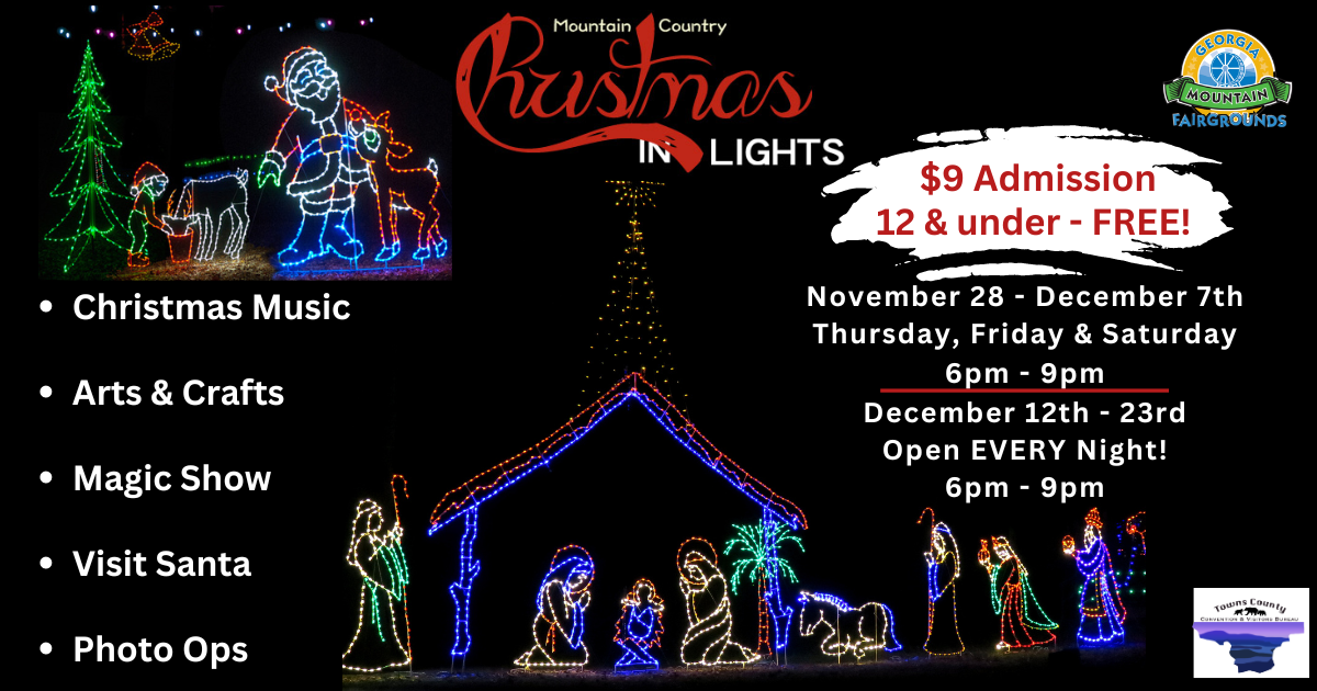 Mountain Country Christmas in Lights - Georgia Mountain Fair and