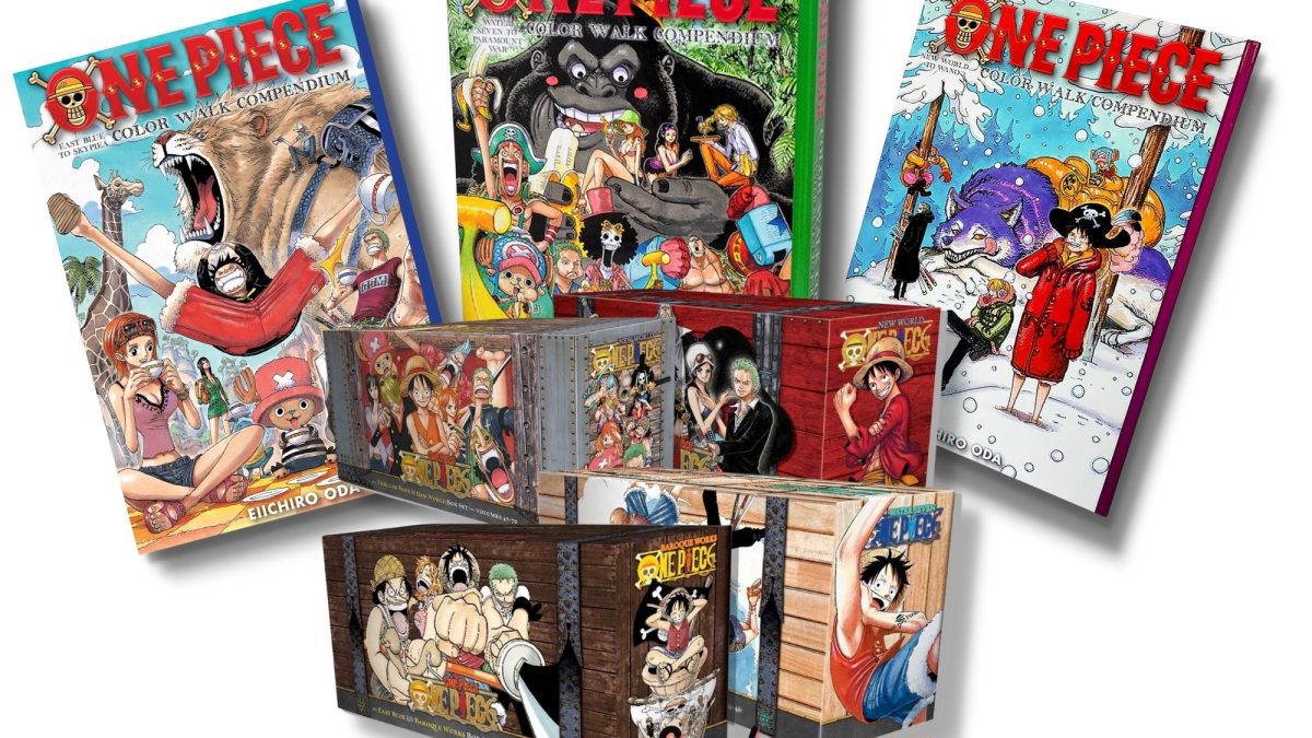 One Piece Box Sets 1, 2, 3 & 4 W/Color Compendiums 1, 2 & 3 - Geeekyme