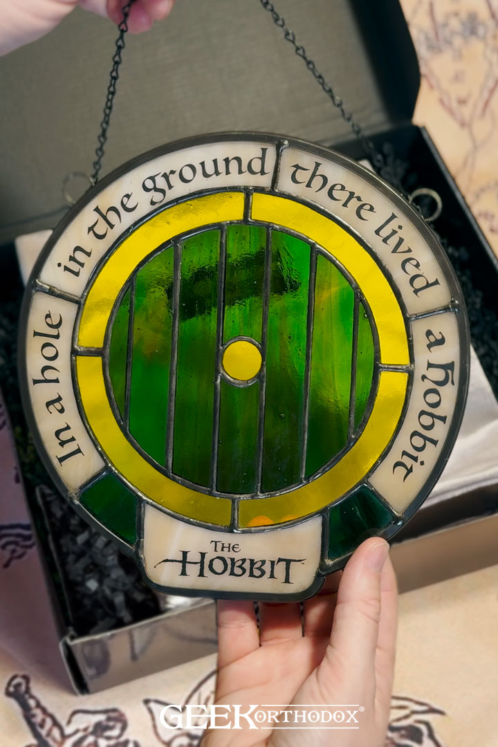 Middle-earth | Bag End Hobbit Door Original Glass Sun Catcher