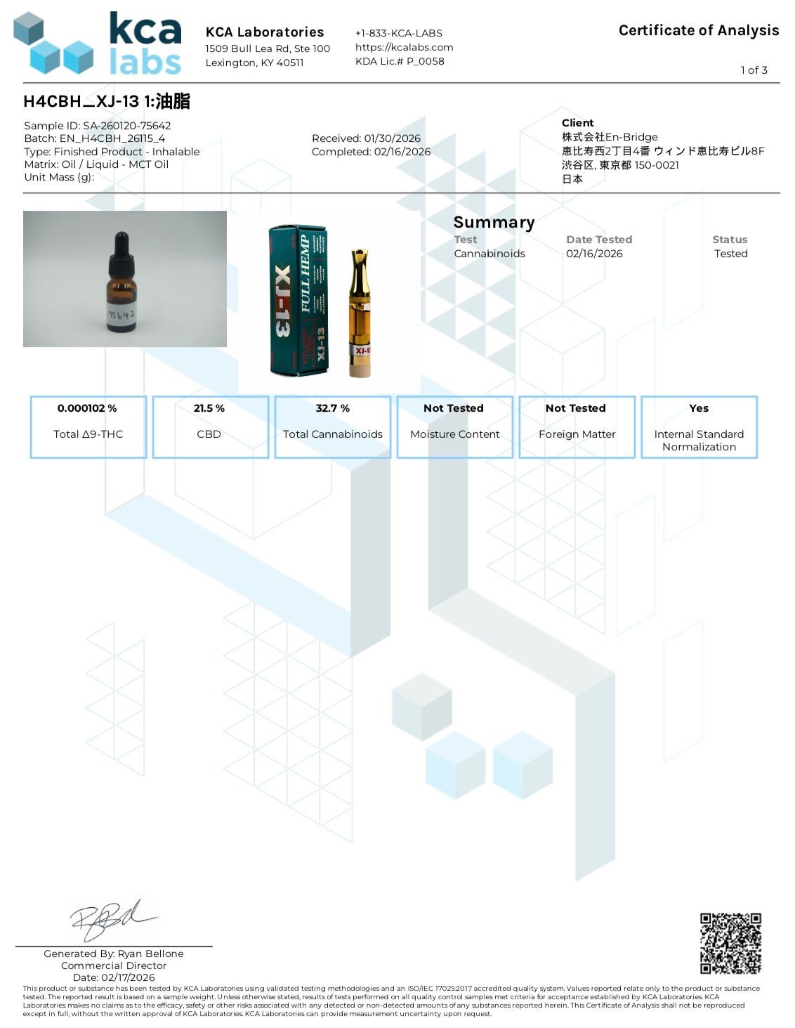 CRDP/H4CBH – GEISHA BRAND