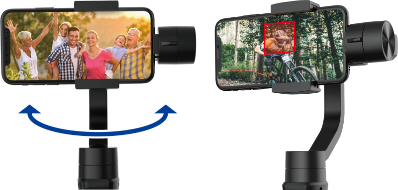 被写体の追尾もできる！スマホ用3軸手持ちジンバルでスムーズ＆快適な