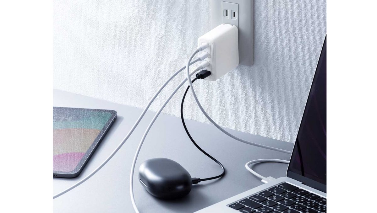 PD100W対応でノートPCの充電もOK！ 最大4台同時充電可能なUSB充電器
