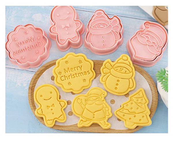 Qoo10] 【送料無料】クッキー型 クリスマス 8点