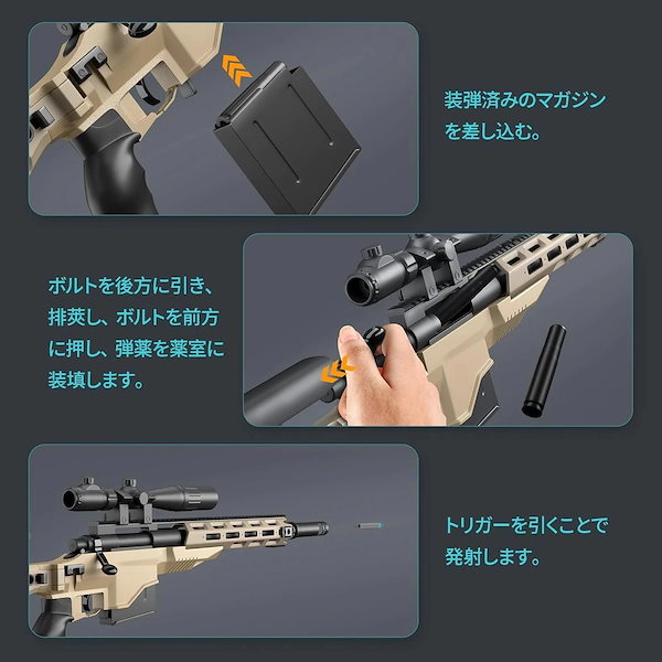 Qoo10] M40A6 狙撃銃風 おもちゃ銃 スナイ