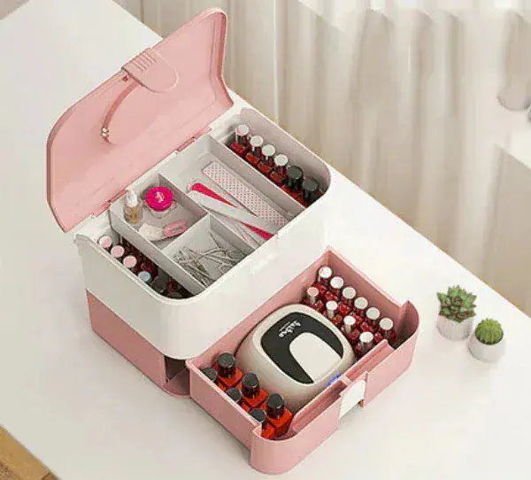 Qoo10] ネイル用品 ネイル収納ボックス 収納ケー