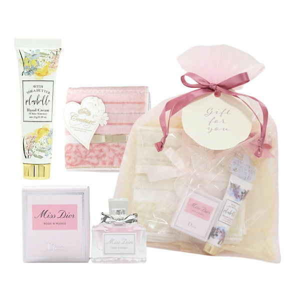 Qoo10] Dior ミニ香水 ギフトセット タオルハンカチ