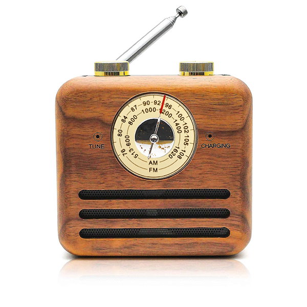 Qoo10] 木製 ラジオ レトロ AM/FM ワイド