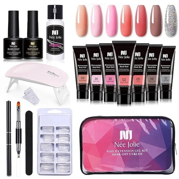 Qoo10] 初心者 ネイルチップセット ジェルネイル