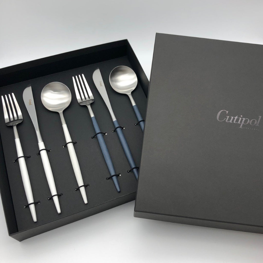 クチポール GOA（ゴア）/ブルー・ホワイトシルバー/6本セット/ギフト