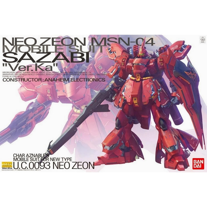 MG 1/100 MSN-04 Sazabi ver. Ka - 4573102554574 – GKgundamkit