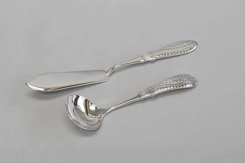 銀製シュガースプーン・バターナイフセット ｜ 内藤銀器製作所