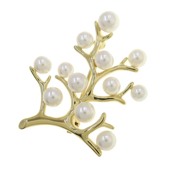 真珠 ブローチ｜アコヤ真珠 [MIKIMOTO(ミキモト)幸福ノ木パール