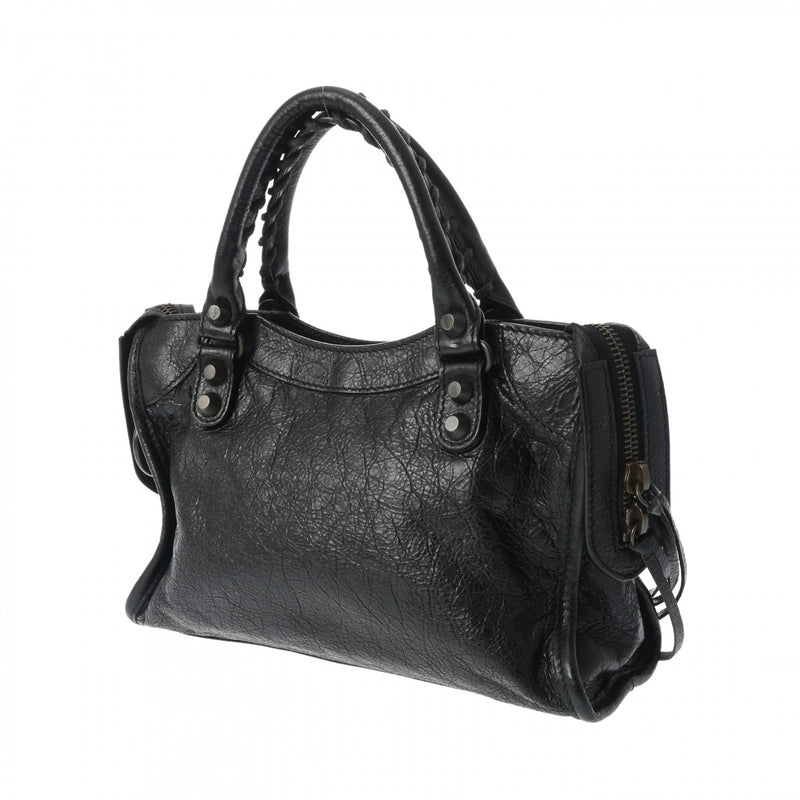 バレンシアガクラシックミニシティ 2WAY ショルダー 黒 ゴールド金具