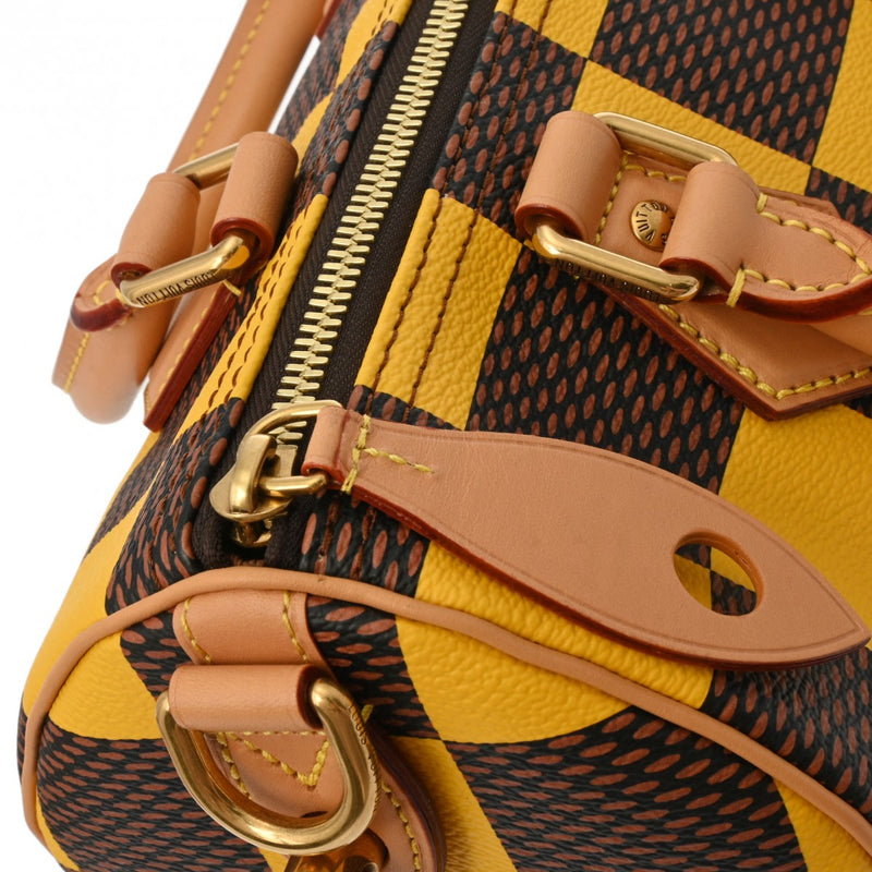 ルイヴィトンダミエポップ スピーディバンドリエール 25 イエロー