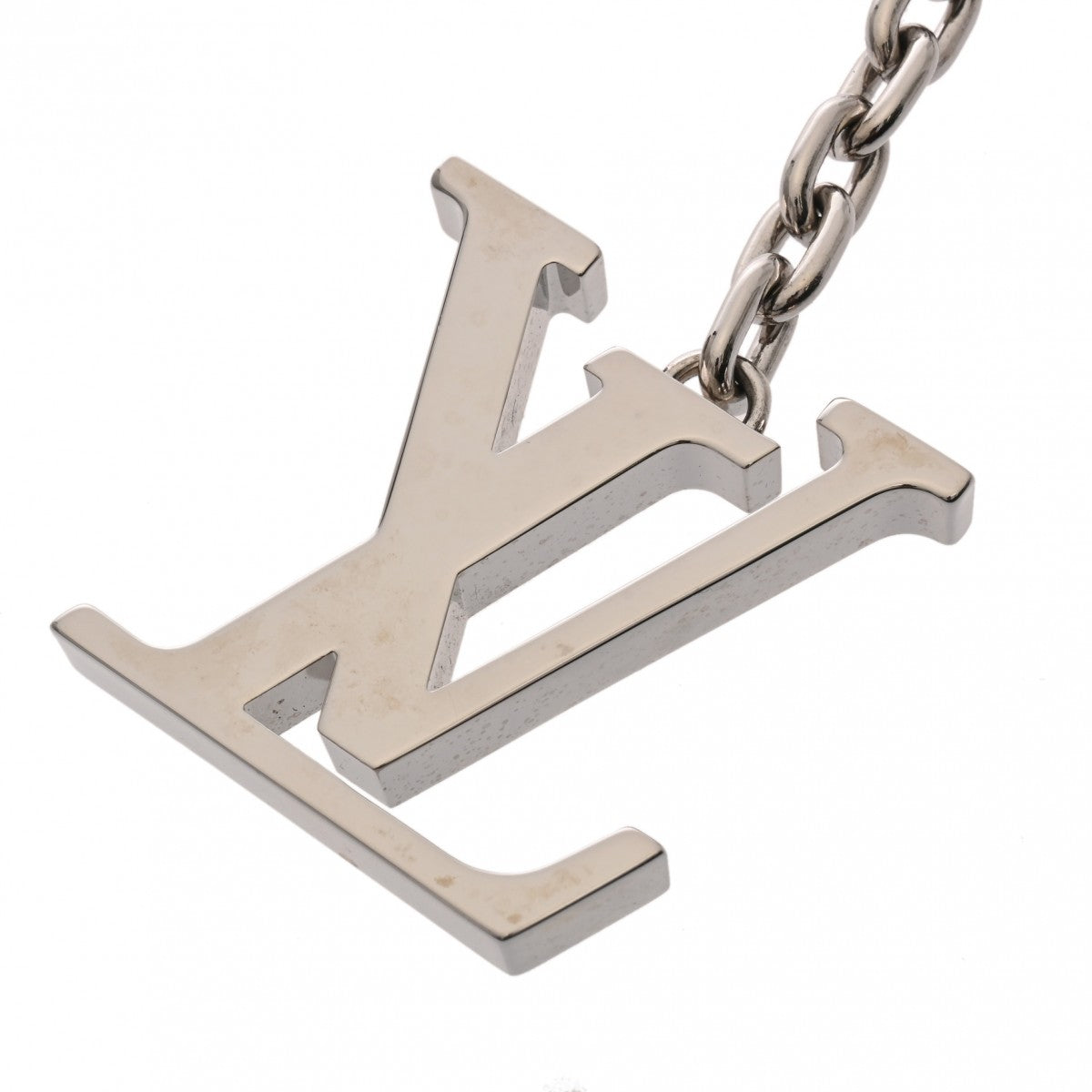 ルイヴィトンポルトクレ イニシャル LV キーリング シルバー ユニ