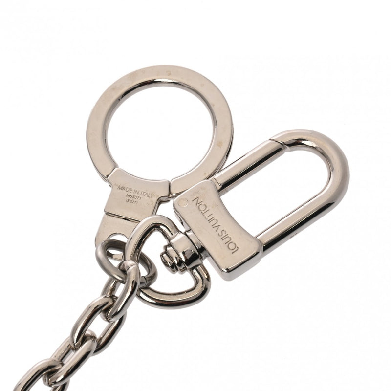 ルイヴィトンポルトクレ イニシャル LV キーリング シルバー ユニ