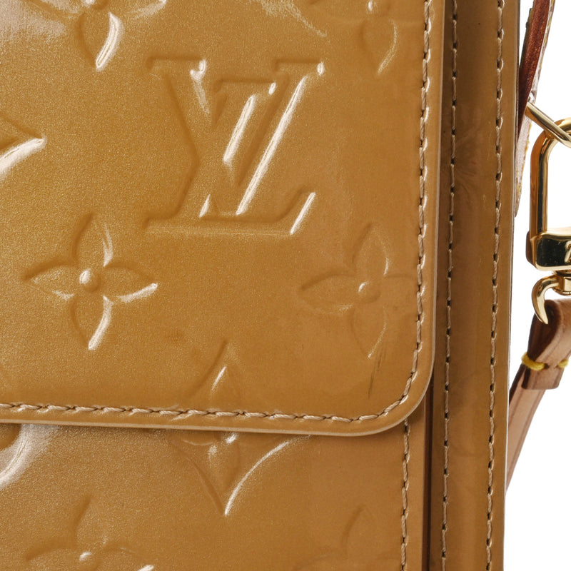 ルイヴィトンモット 14125 ベージュ レディース モノグラムヴェルニ