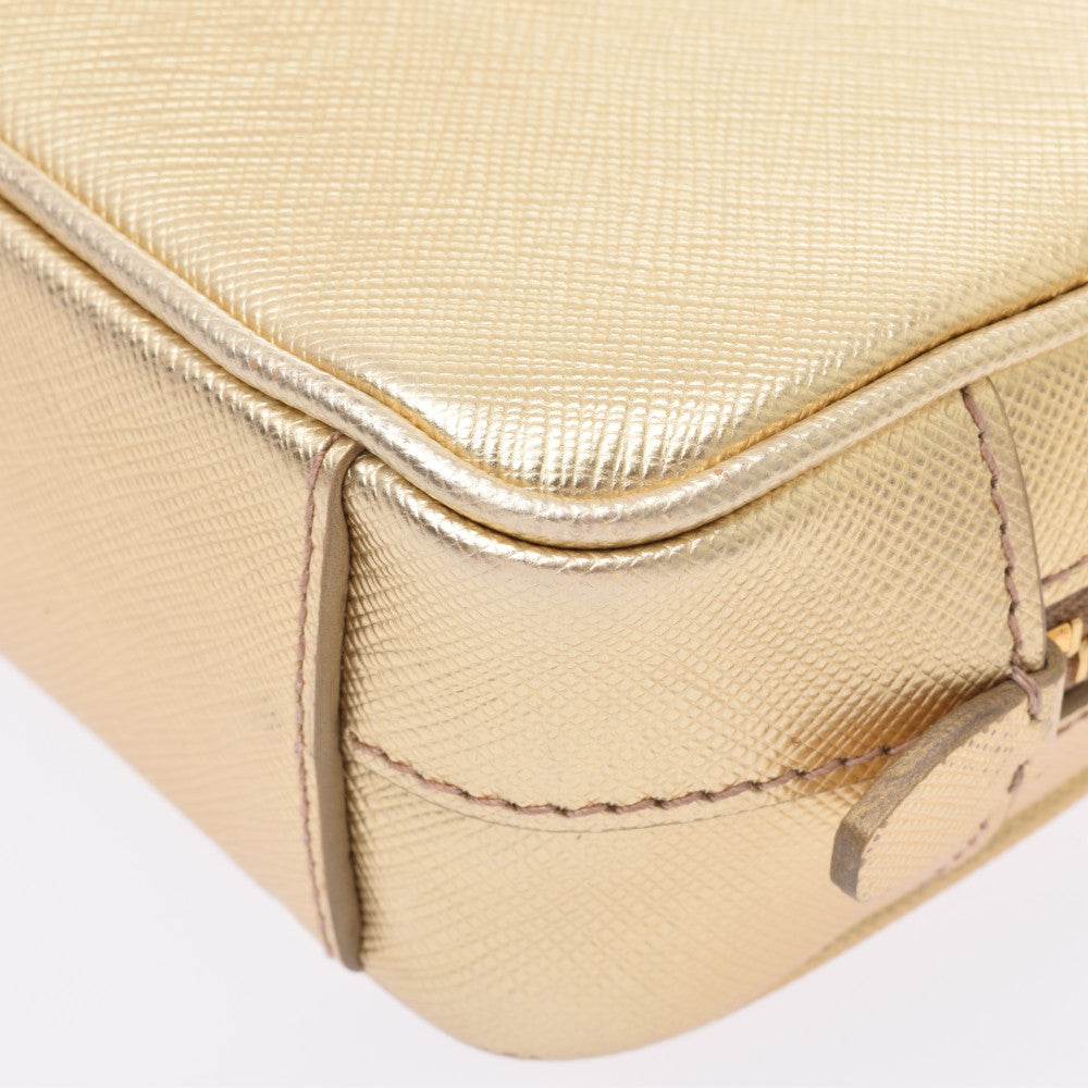 プラダミニショルダー ポシェット ゴールド ゴールド金具 レディース