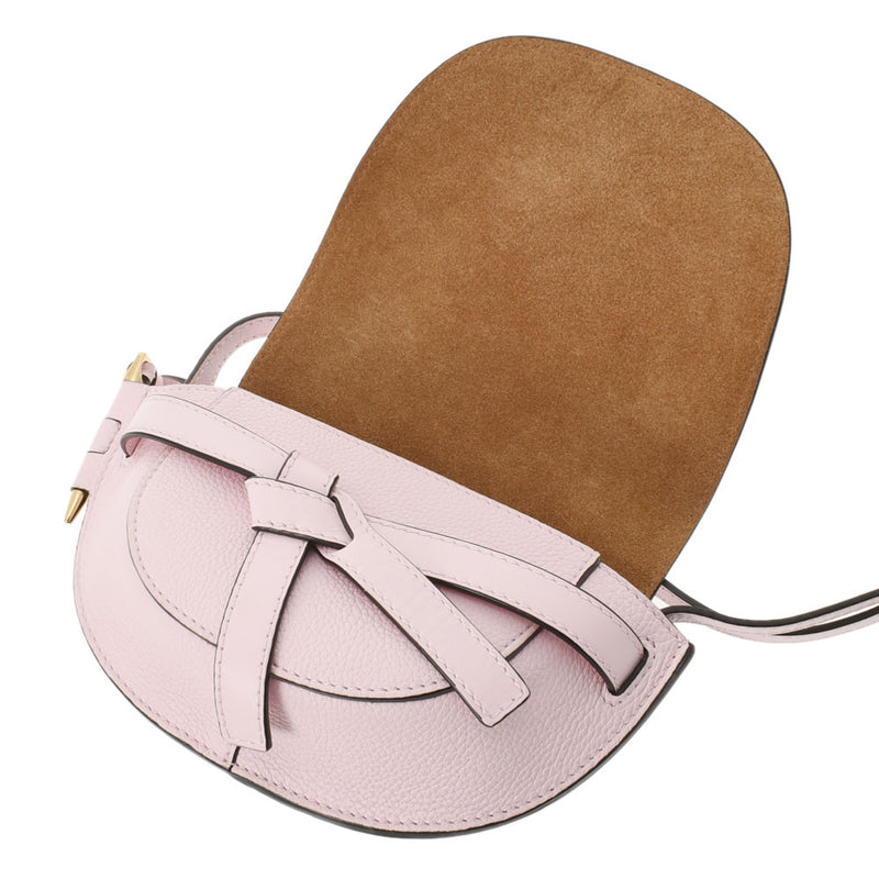 ロエベゲート ミニ ピンク レディース カーフ ショルダーバッグ LOEWE