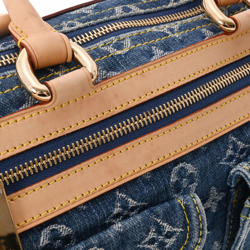 ルイヴィトンデニム ネオスピーディ 14145 ブルー レディース